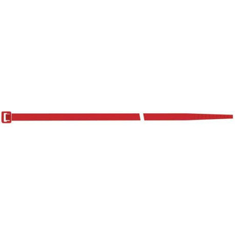Colliers de serrage en nylon rouge 140x3.5mm a100 pcs SapiSelco