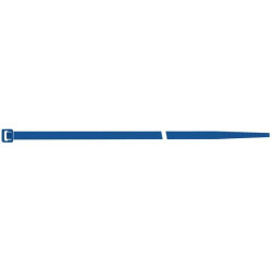 Colliers de serrage en nylon bleu 140x3.5mm a100 pcs SapiSelco