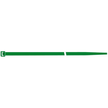 Collier de serrage en nylon vert 200x4.5mm a100pcs SapiSelco