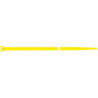 Collier de serrage en nylon jaune 100x2.5mm a100pcs SapiSelco
