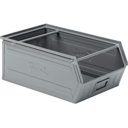 Bac acier GR.4 GRIS RAL7000 MM B-300 T-500 H-200