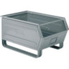 Bac acier GR.5 GRIS RAL7000 MM B-450 T-700 H-390