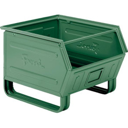 Bac acier GR.5P4 VERT RAL6011 MM B-450 T-520 H-390