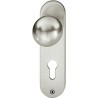 Poignée porte boule PZ, 0 19 1923,oval,F69 matt
