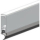 Rail d'étanchéité ASP avec silicone. Alu argent.H34.5xL2300.St8.5