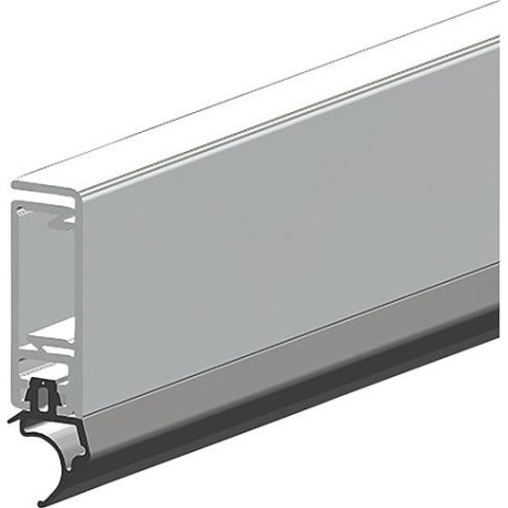 Rail d'étanchéité ASP avec silicone. Alu argent.H34.5xL2300.St8.5