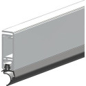 Rail d'étanchéité ASP avec silicone. Alu argent.H34.5xL2300.St8.5