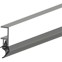 Rail d'étanchéité ARP Plus à visser Alu argent. H21 x L2300 (Par 25)