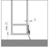 Joint de sol de porte ADS-RL à visser alu argent. H 32 x L 2500mm