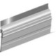 Joint de sol de porte ADS-GL à visser alu argent. H 50 x L 2500mm
