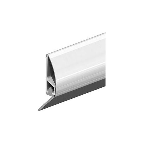 Joint de sol Inox avec lèvre à visser acier argent. L 1000mm