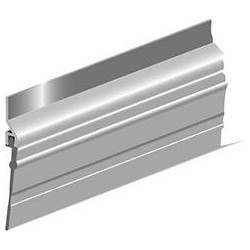 Joint de sol de porte ADS-GL à visser alu argent. H50 x L1000