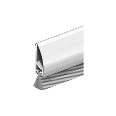 Joint de sol Inox Deluxe avec brosse visser. Acier argent.L1000