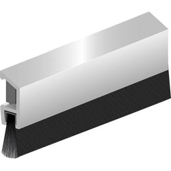 Joint de sol de porte IDS-B Deluxe visser alu.argent. L 1000mm (Par 10)