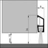 Joint de sol de porte IDS-B Deluxe visser alu.argent. L 1000mm (Par 10)