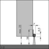 Joint de sol de porte IBS 39 à visser alu argent. H38 x L3000. BH20