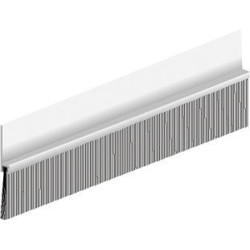 Joint de sol de porte IBS 80 à visser alu argent. H79 x L3000. BH39