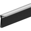 Joint de sol de porte IBS 90-32 à visser en aluminium argenté.H16xL1000. BH25.5