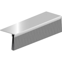 Joint de sol de porte IBS 90-36 à visser alu argent. H35 x L3000. BH28