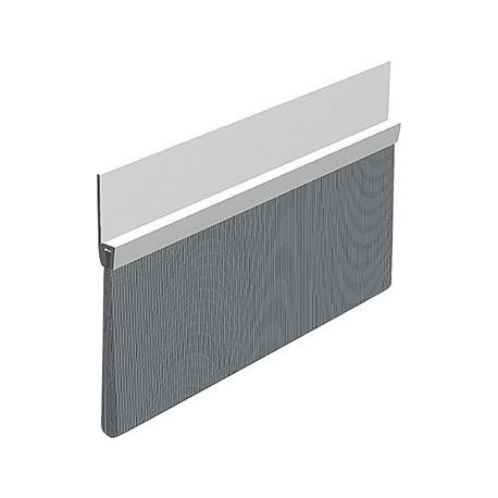Joint de sol de porte IBS POG 80 tôle d'acier argent.H120 x L2000. BH80