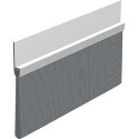 Joint de sol de porte IBS POG 80 tôle d'acier argent.H120 x L2000. BH80