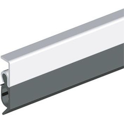 Rail d'étanchéité Elro XL à clouer alu argent.H20xL2300.SPmax.13 (Par 25)