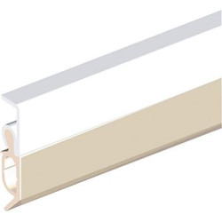 Rail d'étanchéité Elro XL à clouer Alu blanc. H20xL2300.SP max.13 (Par 25)