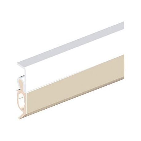 Rail d'étanchéité Elro XL à clouer Alu blanc. H20xL2300.SP max.13 (Par 25)