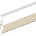 Rail d'étanchéité Elro XL à clouer Alu blanc. H20xL2300.SP max.13 (Par 25)