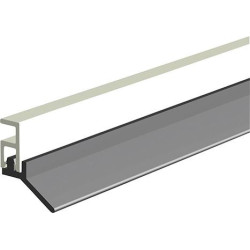 Rail d'étanchéité PTS-ULz. clouer KF brun. H 16 x L 2100mm (Par 25)