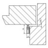 Rail d'étanchéité PTS-ZK autocl. KF limba. H 18 x L 2100mm (Par 25)