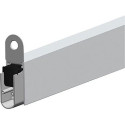 Finition automatique du sol de la porte. EllenMatic Soundproof avec vis de montage. argent.L583