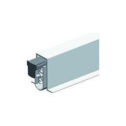 Joint de sol automatique Soundproof Omega sans vis de montage argent.L1028