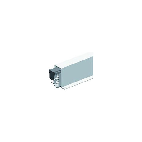 Joint de sol automatique Soundproof Omega sans vis de montage argent.L1028