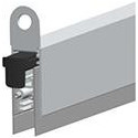 Joint de sol de porte EllenMatic Optimal avec vis de montage.argent.L1208