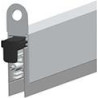 Joint de sol de porte EllenMatic Optimal avec vis de montage.argent.L1208