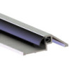 Rail de butée de porte AKW 2 à visser alu argent.Br50xH15xL1000
