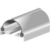 Profilé de porte va-et-vient DNP à visser Alu argent. L 2500mm