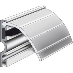 Profil de volet roulant RAP-Plus à coller alu. argent. L 2000mm