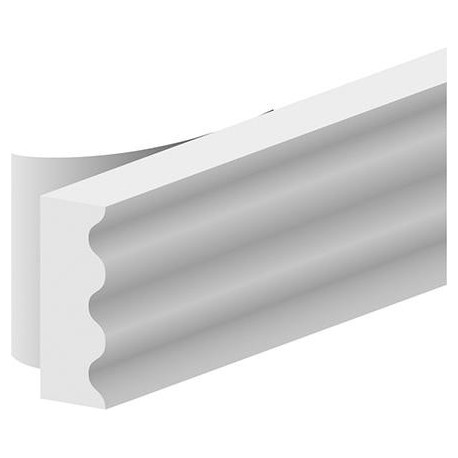 Bande d'étanchéité profilé Ellenflex K. blanc Br9x L7.5mtr. sp-mesure 2-3 (Par 8)