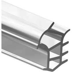 Joint d'huisserie en acier K2652z. à insérer W-PVC gris. L 5.2mtr (Par 20)