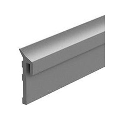 Profilé d'appui de fenêtre L 2362 à encastrer TPE blanc.H25xSt 2.7 L100m
