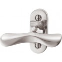 Poignée fenetre ,7mm, 0 34 3404,oval,Alu F1