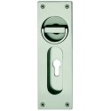 Poignée a encastrer porte galandage VK8, 0 424205,eck.Locht.Alu F1