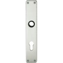 Plaque de porte longue ,PZ, 0 14 1407,carré,Alu F1
