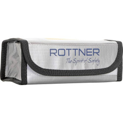 Rottner Pochette pour batteries Lipo Safe argentée.ignifugée