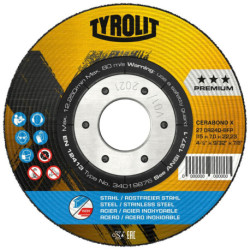 Disque à ébarber CERABOND X115x4mm CA24Q-BFK Tyrolit