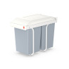 Poubelle sous evier 2x15L.