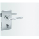 Ganiture de porte en verre , 0 13 4220,eckig,Alu F1