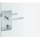 Ganiture de porte en verre , 0 13 4220,eckig,Alu F1